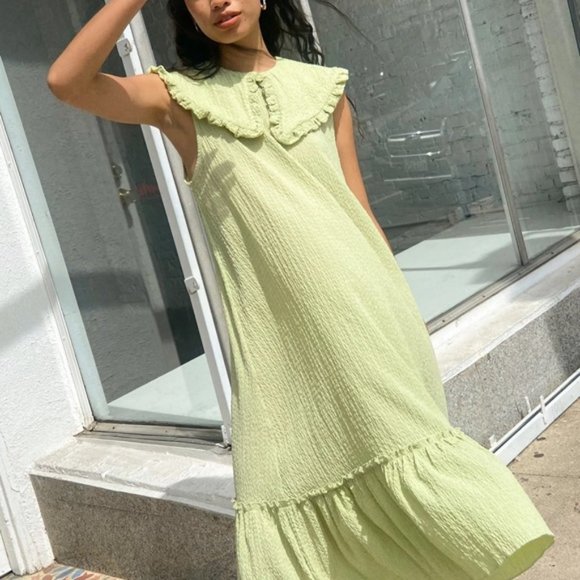 Lisa Says Gah Dresses & Skirts - Lisa Says Gah Stevie Midi Dress in Green Apple XS